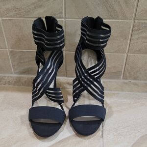 Elegant Black Strappy Heels